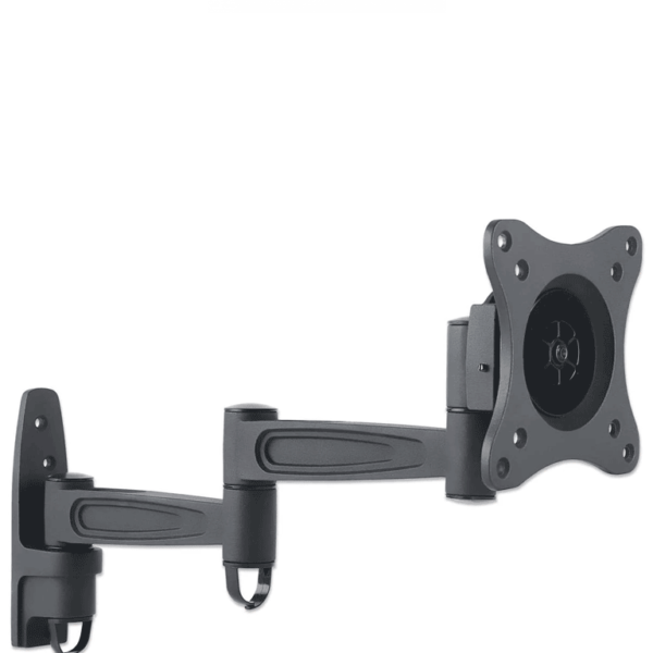 Manhattan 423670 - Soporte De Pared Para Pantallas De 13 A 27"/ 15 Kg De Carga/ Brazo Articulado/ Distancia A La Pared De Hasta 40.8 Cm/ Ajuste Horizontal Y Vertical/ Vesa 75/ 100/ (Sobre Pedido) #I&Mbfin