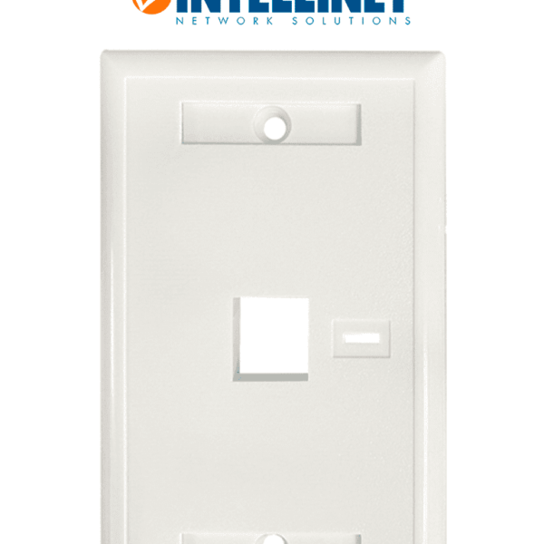 Intellinet 772389 - Faceplate De 1 Puerto, Color Blanco, Pvc, 70 X 114 Mm