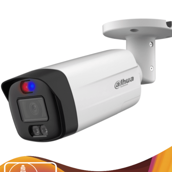 Dahua Hac-Me1509Thn-A-Pv-S2 - Camara Bullet Tioc De 5 Megapixeles/ Iluminador Dual Inteligente+Disuasión Activa Con Luz Roja Y Azul/ Lente De 2.8Mm/ 111 Grados/ 40 Metros De Iluminación Ir Y Visible/ Micrófono Integrado/ Wdr Real De 120 Db/