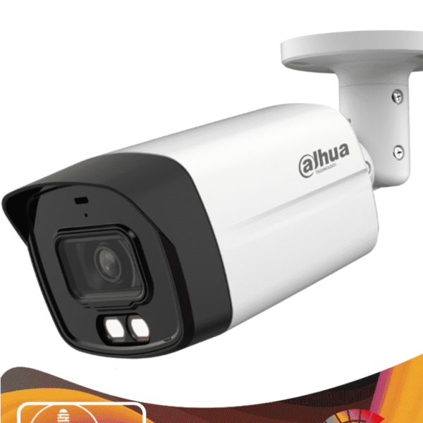 Dahua Hac-Hfw1200Tlmn-Il-A - Cámara Bullet De 2 Megapíxeles/ Iluminación Dual Inteligente + Full Color/ Lente De 2.8 Mm/ 102 Grados De Apertura/ 40 Metros De Ir Y Luz Visible/ Microfono Integrado/ Dwdr/ Ip67/Soporta: Cvi/Cvbs/Ahd/Tvi/