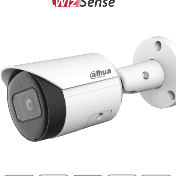 Dahua Ipc-Hfw2441S-S - Camara Ip Bullet De 4 Megapixeles/ Wizsense/ Lente De 2.8Mm/ 95 Grados De Apertura/ Ir De 30 Metros/ Smd Plus/ Microfono Integrado/ Wdr Real De 120 Db/ Ranura Microsd/ Ip67/ Poe/