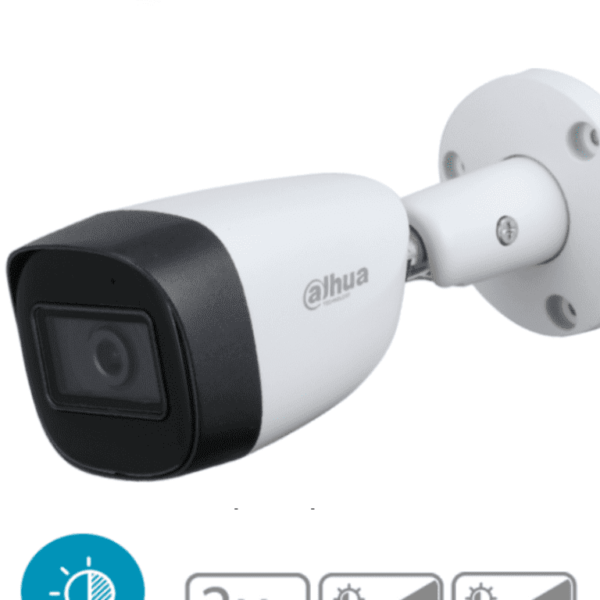 Dahua Hac-Hfw1231Cm-28 - Camara Bullet 1080P/ Super Adapt/ Metalica/ Lente De 2.8Mm/ Wdr Real De 130 Db/ 107 Grados De Apertura/ 30 Mts De Ir/ Ip67/ Soporta Cvi/Ahd/Tvi Y Cbvs/ Ideal Para Contrastes De Luz/