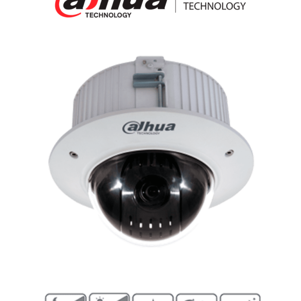 Dahua Dh-Sd42C215-Hc-La - Cámara Domo Ptz De 2 Megapíxeles/ 1080P/ 15X De Zoom Óptico/ Montaje En Plafón O Techo Falso/ Wdr Real De 120 Db/ Starlight/ Antivandalica Ik10