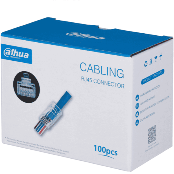Dahua Pfm976-531-Pt - Caja Con 100 Plugs Pass Through Rj45 Cat5E/ Chapado De Oro De 15 U"/ Clasificación De Resistencia Al Fuego Ul94V-2 / #Lonuevo #Coneen
