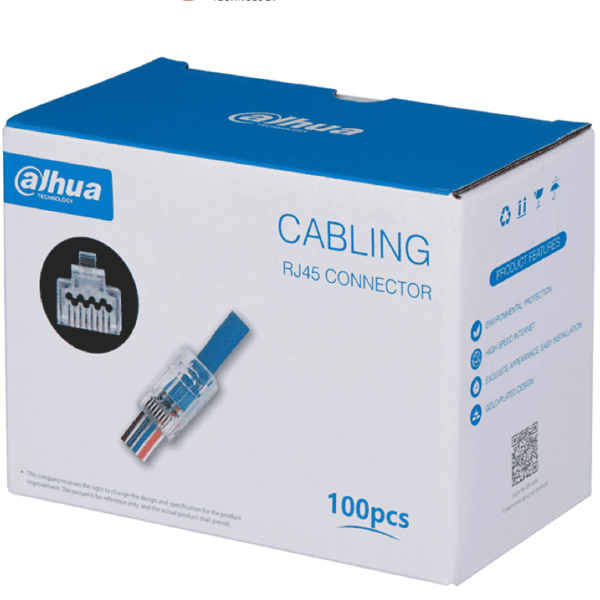 Dahua Dh-Pfm976-631-Pt - Caja Con 100 Plugs Pass Through Rj45 Cat6/ Chapado De Oro De 15 U"/ Clasificación De Resistencia Al Fuego Ul94V-2 / #Lonuevo #Coneen