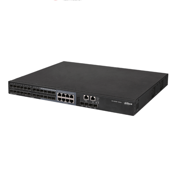 Dahua Dh-S5500-24Gf4Xf-E - Switch Gigabit Inteligente De 24 Puertos De Fibra Optica/ 16 Puertos Sfp 100/1000 Basex + 8 Puertos Sfp 100/1000 Mbps Combo/ 8 Puertos Ethernet 10/100/1000 Combo/ Swtiching 336 Gbps/ Tasa De Reenvio 96 Mbps/ Vlan Etc./