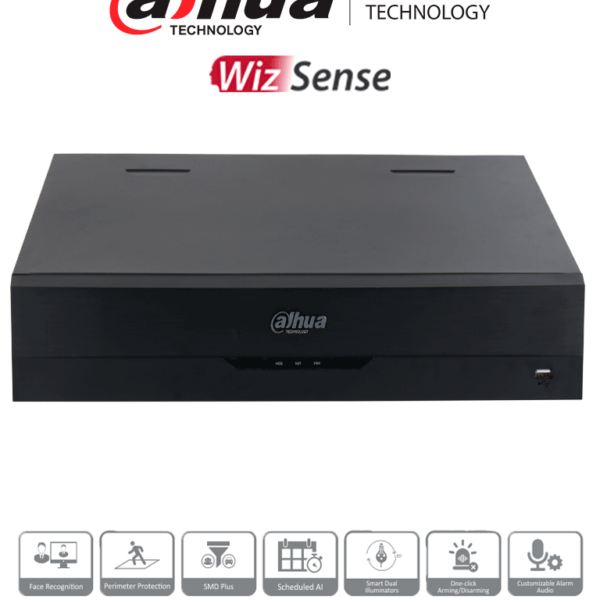 Dahua Dh-Xvr5432L-4Kl-I3 - Dvr De 32 Canales 4K/ Wizsense/ H.265+/ Hasta 32 Canales Ip/ 6 Canales De Reconocimiento Facial/ Codificación Ia/ 4 Bahías Para Discos Duros/ Iot&Pos/ #Prohdcvi