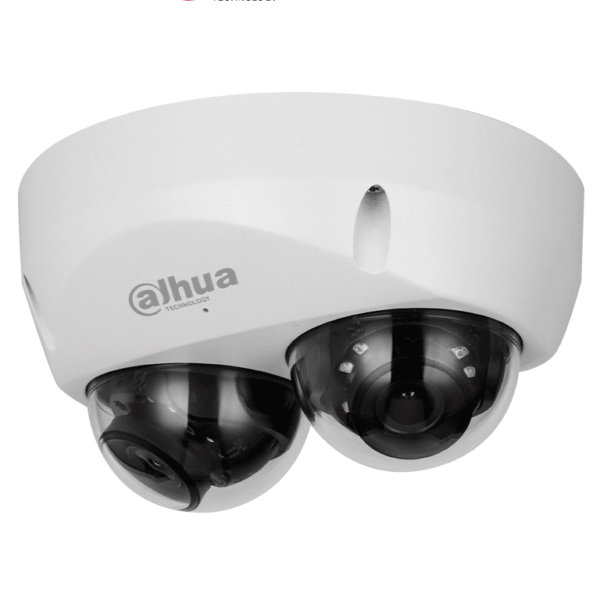 Dahua Ipc-Hdbw5441F-As-E2 Cámara Ip Domo De 4 Mp Con Lente De 2.8Mm Y Ángulo De 95°, Ideal Para Multivisión. Ofrece Ir De 30M, Tecnología Wizmind, Detección Facial, Protección Perimetral, Starlight, Poe, Wdr, H.265+, Ip67, Ik10, Micrófono Y E/S De Alarma.