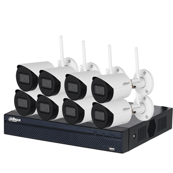 Dahua Bundle Ipc-Hfw1430Ds-Saw - Camara Ip Bullet Wifi De 4 Megapixeles/ Lente De 2.8Mm/ 90 Grados De Apertura/ H.265+/ Ir De 30 Metros/ Microfono Integrado/ Ranura Para Microsd/ Metalica/Ip67/ Dwdr/Videoanaliticos Con Smd/+Nvr1108Hs-W-S2-Ce #Dhwifi #Bud