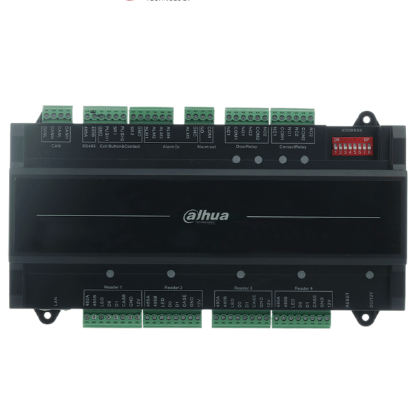 Dahua Asc2102B-T - Control De Acceso Esclavo Para Control Maestro/ Soporta Conexión En Cascada/ 2 Puertas Y 4 Lectoras/ 20,000 Usuarios/ 30,000 Registros/ Soporta Rs-485 Y Wiegand