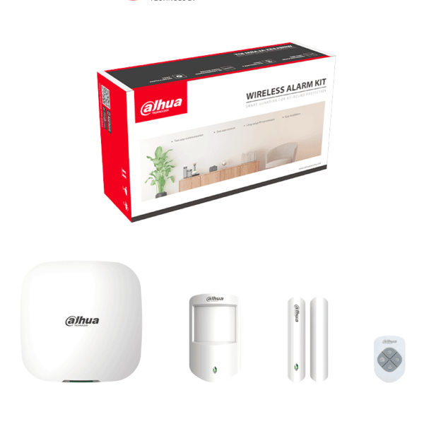 Dahua Dhi-Art-Arc3000H-03-W2 - Kit De Alarma Inalámbrico Con Conexión Wifi Y Ethernet / Monitoreo Por App / Incluye Panel Wifi Ethernet; Un Sensor De Movimiento; Un Contacto Magnético; Un Control Remoto/ #Alarmasdahua #Dicdal #Anivdahua4