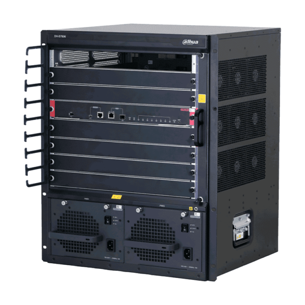 Dahua Dh-S7806 Switch Core Administrabe Capa 3/ Switching 76.8Tbps/ 8640Mpps/ A Prueba De Rayos/ Hot Swap/ 8 Slots/6 Line Card Slots/Ipv4 E Ipv6 De Alto Rendimiento/ Admite Un Marco Resiliente Inteligente.