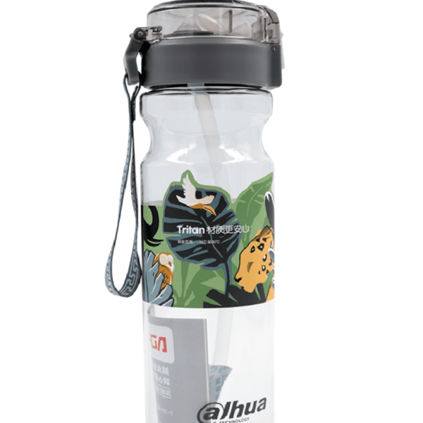 Dahua Matpro021 - Cilindro Para Agua Con Popote/ Transparente/ Con Logo Dahua/ Promocional