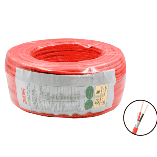 Dahua Wisualarm 2X18Awg - Bobina De 305 Metros De Cable Para Alarma De Incendio/ 2X18A Awg/ Blindado/ Listado Ul/ Retardante De Flama Ul105°C/ 2 Hilos Calibre 18/ Grado Ignífugo Vw-1/ #Lonuevo #Wisualarm #Mci1