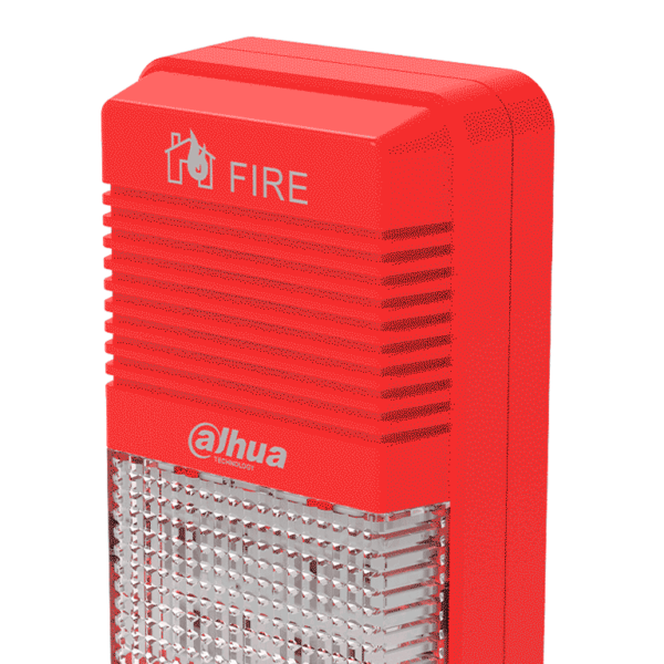 Dahua Wisualarm Hy-1500 - Lampara Estroboscópica Con Sirena Direccionable/ 2 Hilos/ Volumen De 75 Db–115 Db/ 24V Dc/ Cumple Normas: En54-3, En54-23/ Microprocesador Integrado/ #Lonuevo #Wisualarm