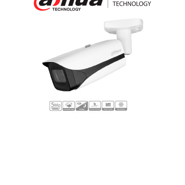 Dahua Dh-Ipc-Hfw5541E-Ze Camara Ip Bullet De 5 Mp/ Wizmind/ Lente Motorizado De 2.7 Mm–13.5/ H.265+/ Ir De 50 Metros/ Ranura Para Microsd/ Ip67, Ik10/ Face Detection/ Protección Perimetral/ Conteo De Peronas/Epoe/ Smd 3.0/ Acupick
