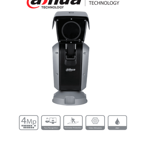 Dahua Dh-Ptz85448-Hnf-Pa Cámara Ip Ptz Punta De Poste/ Wizmind Ir Starlight De 4Mp 48X/ Starlight/ Ir Hasta 400 M/ H.265/ 6.25 Mm–300 Mm/ Audio Bidireccional/ Auto-Tracking/ Protección Perimetral/ Reconocimiento Facial/ Micro Sd/ Ip67