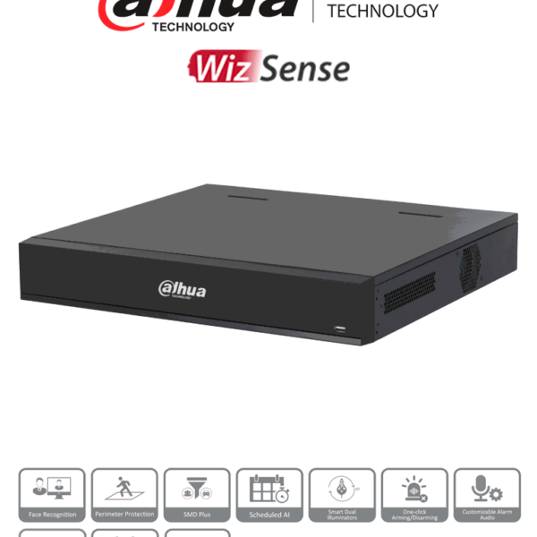 Dahua Dh-Xvr7416L-4K-I3 - Dvr De 16 Canales 4K/ Wizsense/ H.265+/ Ia/ 4 Bahías De Discos Duros/ +16 Canales Ip/ 6 Canales Con Reconocimiento Facial/ Smd Plus/ Codificación Ia/ Iot&Pos/ #Xvrpro/ #Prohdcvi