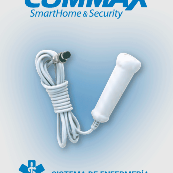 Commax Cc200 - Botón Pulsador De Solicitud De Asistencia Medica Para Sistema De Llamado De Enfermería / Compatible Solo Con Jns4Cs Por Conexión Directa