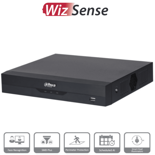 Dahua Xvr5104Hs-4Kl-I3 - Dvr 4K De 4 Canales Y 4 Ip O Hasta 8 Ip. Equipado Con Wizsense, Codificación H.265+, Un Canal Para Reconocimiento Facial, Protección Perimetral Y Sdm Plus. Bahía Sata Para Hdd De Hasta 10Tb. Compatible Con Iot Y Pos #Hdcvi0.9