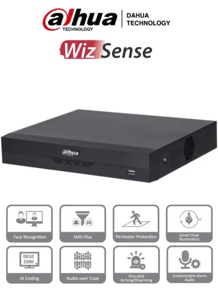 Smd Rafi Dvr Dahua Xvr5108Hs-I3 – Dvr De 8 Canales 5Mp Lite, Wizsense Con Ia, H.265 ...