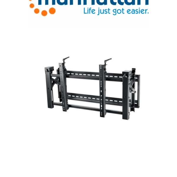 Manhattan 461719 - Soporte Premium De Tv Para Video Wall / Soporta Una Tv De 45" A 70" Y Hasta 70 Kg (154 Lbs.), Con Sistema Desplegable Para Acceder A La Parte Trasera De La Pantalla, Negro #I&Mbfin