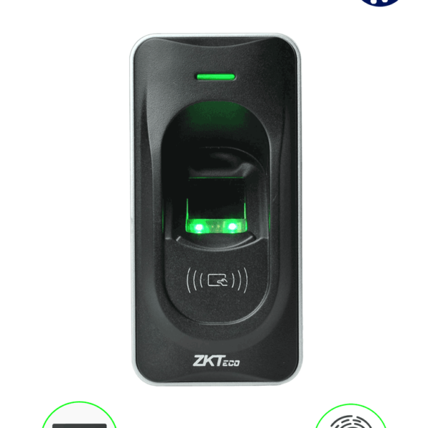 Zkteco Fr1200 - Lector Esclavo De Huella Y Tarjetas Id 125 Khz / Interior / Exterior / Conexión Rs485 / Indicador De Estado / Requiere Panel Serie Inbio (No Incluye Fuente / Se Energiza Desde El Panel)