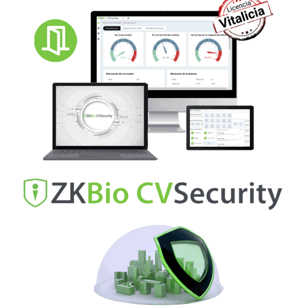 Zkteco Zkbiocvacp75 - Licencia Vitalicia Para 75 Puertas En Control De Acceso Biocvsecurity / Hasta 30 000 Usuarios / 200 Departamentos / 200 Áreas
