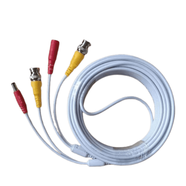 Tce Lmg-Bnc10W-Cable Coaxial Armado De 10 Metros Para Video Y Energía / Color Blanco / Soporta Cámaras Hd / Conectores Bnc Y De Energía / Soporta: Ahd/Cvi/Tvi/Cvbs
