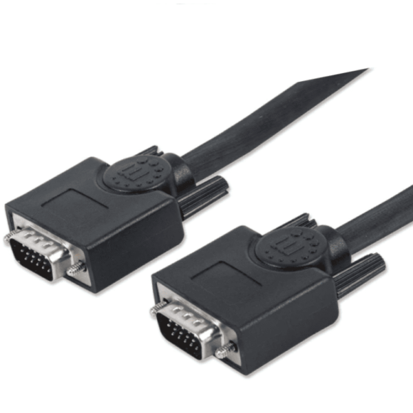 Manhattan 372978 - Cable De 7.5 Metros Para Monitor Svga/ Hd 15 Macho A Hd 15 Macho/ Color Negro/