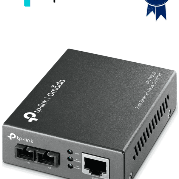 Tp-Link Mc110Cs - Convertidor Multimedia Mono-Modo Con 1 Puerto Rj45 10/100 Mbps Y Conector De Fibra Sc De Hasta 20 Km