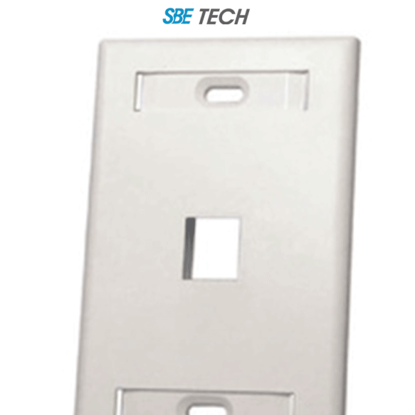 Sbetech Sbe-2517-1P-Wt - Placa De Pared De 1 Puerto Color Blanco