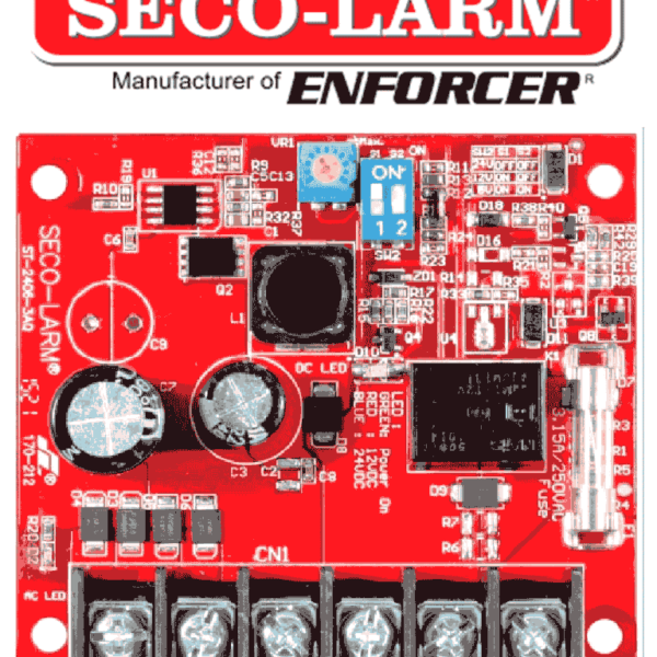 Seco-Larm St24063Aq - Fuente De Poder Con Cargador Bateria 2.5 Amp 6/12/24 Vcd