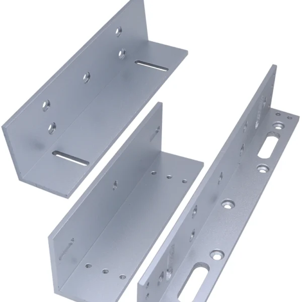 Zkteco Lmb200Zl - Soporte De Montaje Para Diversos Tipos De Puertas, Tipo Zl, Aluminio Anodizado, Compatible Con Cerradura Magnética Lm200Led