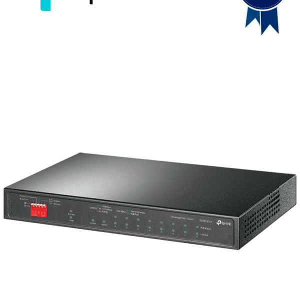 Tp-Link Tl-Sg1210P - Switch De Escritorio Poe+ No Administrable Con 8 Puertos 10/100/1000 Mbps, 1 Puerto 10/100/1000 Mbps (Uplink), 1 Puerto Sfp Y Capacidad De Suministro De 63W. #Martpl1#Tplm1