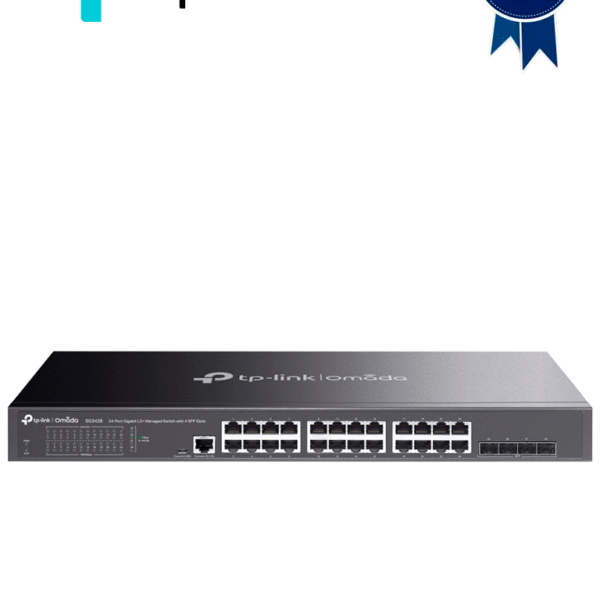 Tp-Link Tl-Sg3428 - Switch Omada Sdn Administrable Con 24 Puertos Gigabit Y 4 Puertos Sfp, Con Sflow, Qinq, Qos Y Administración Centralizada Omada.