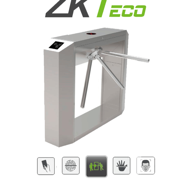 Zkteco Ts200 - Torniquete Bidireccional / Acero Sus304 / Desbloqueo De Seguridad Sin Energía / No Cuenta Con Lectores Y Panel / 110V / Exterior Protegido / Tráfico De 25 A 30 X Min / Ancho De Carril 50.5 Cm / 1 Millón De Ciclos / Apertura Con Pulso Seco