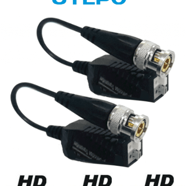 Utepo Utp101Phd450 - Paquete De 50 Pares De Transceptores Pasivos (Video Baluns) Soporta 4Mp A 200M, 1080P A 250M, 720P A 300M En Cvi. Compatible Con Hdcvi, Tvi, Ahd Y Cvbs. Incluye 2 Terminales Push Para Fácil Conexión.