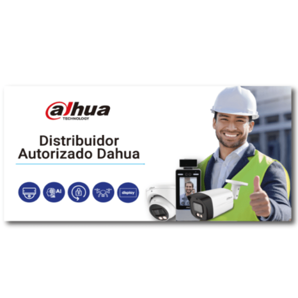 Dahua Matpro055 - Vinil Microperforado Con Leyenda Distribuidor Autorizado Y Logo Dahua/ 50X100 Cm/