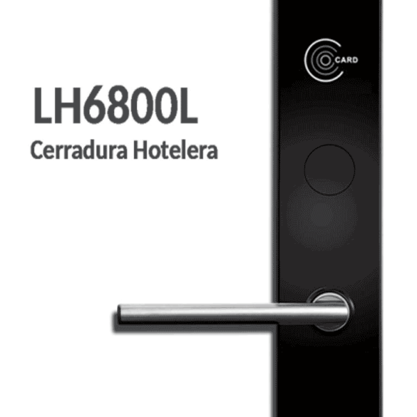 Zkteco Lh6800L- Cerradura Izquierda Para Hotel Con Tecnología Mifare 13.56 Mhz, Compatible Con Puertas De 35 A 45 Mm De Grosor, Fabricada En Aleación De Zinc, Capacidad De Registro De 224 Eventos