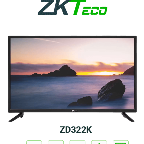 Zkteco Zd322K - Pantalla Led Fhd Profesional De 32 Pulgadas / Resolución 1920 X 1080 / 1 Entrada De Video Hdmi Y 1 Vga / Altavoces Incorporados / Ángulo De Visión Horizontal 170° / Detección Automática De Señal #Hd1