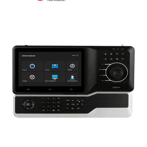 Dahua Dhi-Nkb5200-F - Teclado Controlador De Red Hd/ Control De Ptzs, Dvrs, Nvrs E Ipc/ Soporta Función De Videowall/ Soporta Resolución 4K/ Onvif/ Teclado Inalámbrico/ Pantalla Tactil De 10 Pulgadas/ Wifi/ Rs232/Rs485/ #Proaccesorios