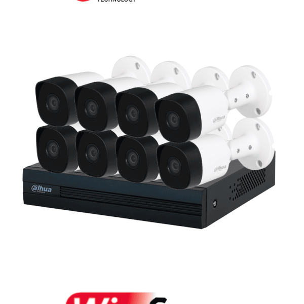 Dahua Kit/Xvr1B08-I/8-B2A21N-U - Kit Con Dvr Cooper-I Wizsense De 8 Canales Ofrece 8 Cámaras De 2 Mp Con Visión 1080P, Tecnología De Ia Y Compresión H.265+. Admite Hasta 10 Canales Ip, Incluye Smd Plus Y Permite Búsqueda De Personas Y Vehículos #Lonuevo