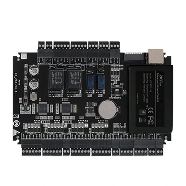 Zkteco C3200Plus- Panel De Control De Acceso Rfid, 2 Puertas, 4 Vías, Capacidad Para 100,000 Usuarios Y Tarjetas, Capacidad De Código Qr, Push Sdk