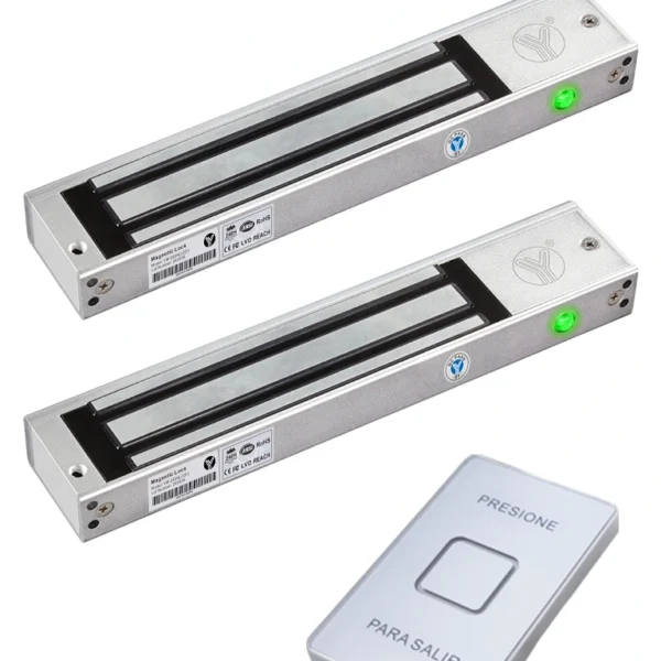 Yli Ymtskled Paquete De 2 Cerraduras Magnéticas Ym280Nled + 1 Botón Tsk-830Nc(Led)