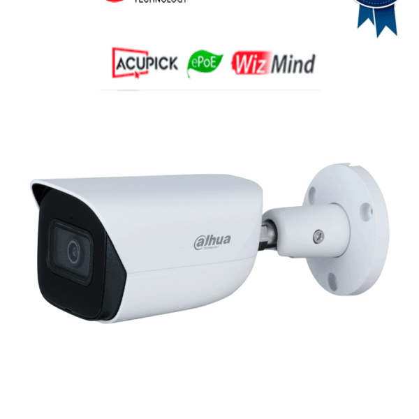 Dahua Dh-Ipc-Hfw5541Ep-Ase-0280B-S3 - Cámara Bullet De 5 Mp/ Wizmind/ Lente 2.8/ Led Ir De 50 M/ Metadatos De Video/ E&S De Alarma Y Audio/ Ranura Para Micro Sd/ Mic Incorporado/Protección Perimetral/ Conteo De Personas/ Epoe/ Ip67/ Smd 3.0/ Acupick