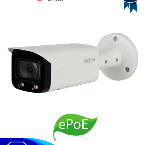 Dahua Ipc-Hfw5241Tn-As-Led-0280B - Cámara Ip Bullet Resolución De 2 Mp/ Lente 2.8 Mm/ ∢ 106°/ Ir 50 Mts/ Ia Wizmind/ Detección Facial/ Protección Perimetral/ Conteo De Personas/ Starlight/ Poe/ Wdr/ H.265/ Ip67/ E&S Alarma/ E&S Audio/