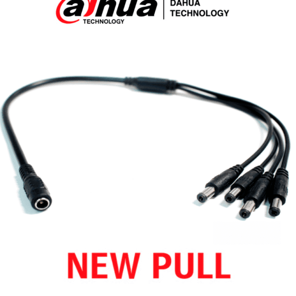 Dahua Pulpokit - Divisor De Energía Para Camaras / 1 Entrada Hembra/ 4 Salidas Macho/ New Pull (Nuevo Sin Caja)