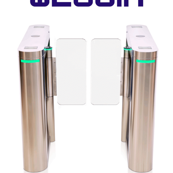 Wejoin Wjtbh02S - Barrera Peatonal Tipo Swing Barrier Velocidad De Apertura 0.3 Segundos Bidireccional 5 Millones De Ciclos Compatible Con Controles De Acceso