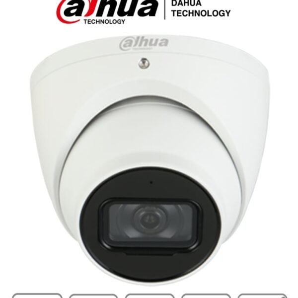 Dahua Ipc-Hdw5241Tmn-Ase-0280B - Cámara Ip Domo Resolución De 2 Mp/ Lente 2.8 Mm/ ∢ 106°/ Ir 50 Mts/ Ia Wizmind/ Detección Facial/ Protección Perimetral/ Conteo De Personas/ Starlight/ Poe/ Wdr/ H.265/ Ip67/ Micrófono/